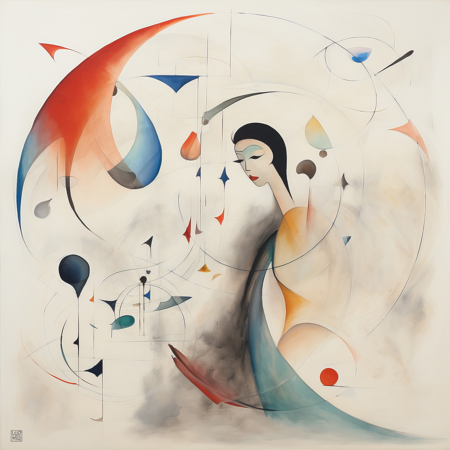 Flight of Colors and Forms by Ludwig